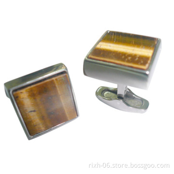 titanium cufflinks with amber,titanium cufflinks